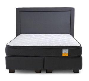 Cama americana 2 plazas Eurotop x190 cm + respaldo Drimkip