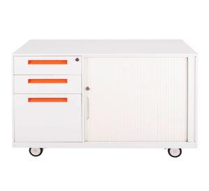 Cajonera 3 cajones + gabinete blanco Maletek