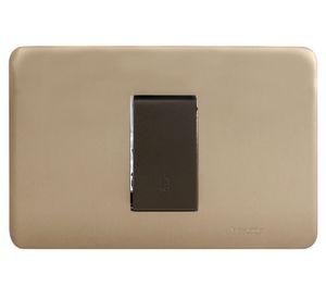 Interruptor pulsador 16 amp iridium bronce Schneider