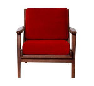 Sitial velvet 1 cuerpo Neuss rojo