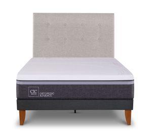 Cama europea Curve O Advance 1.5 plazas Tigris + respaldo Cic