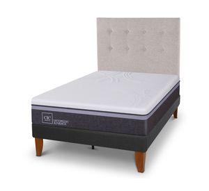 Cama europea Curve O Advance 1.5 plazas Tigris + respaldo Cic