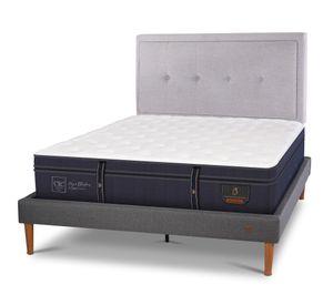 Cama europea curve Grand Premium 2 plazas + respaldo Ganges Cic
