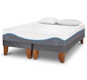 Cama europea king Alaska dividida + almohadas viscoelásticas Cic