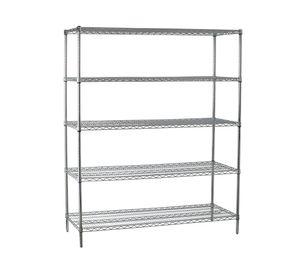 Estante acero cromado 5 repisas OLYC246074-5