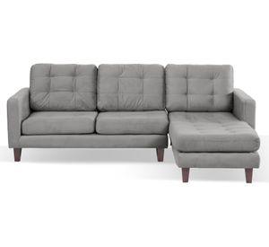 Sofá chaise derecho Nápoles gris Latam Home