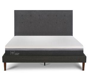 Cama europea curve 2 plazas Ortopedic Advance + respaldo Éufrates Cic