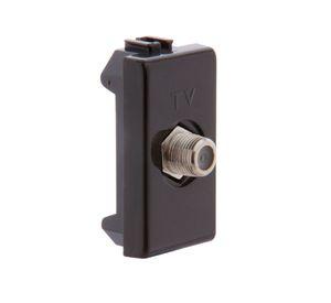 Toma coaxial TV tipo F grafito Bticino