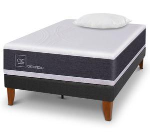 Cama europea Curve New Ortopedic 1.5 plazas + almohada Cic