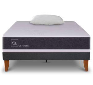 Cama europea Curve New Ortopedic 1.5 plazas + almohada Cic