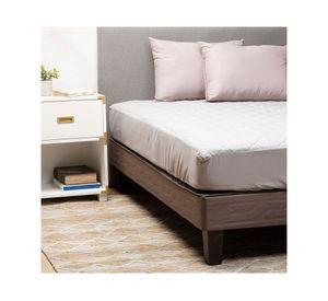 Cubre colchón 2 plazas + 2 Almohadas gris