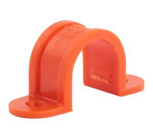 Abrazadera 20 mm Conduit naranjo Tigre