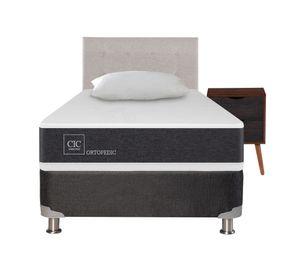 Box spring 1,5 plazas Ortopedic + set Níger/Tigris + almohada Cic