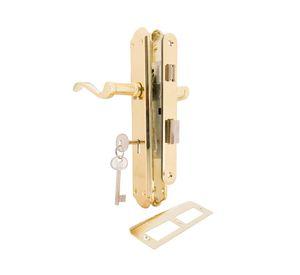 Cerradura embutida manilla dormitorio bronce Anna Poli