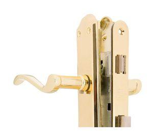 Cerradura embutida manilla dormitorio bronce Anna Poli