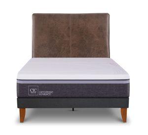 Cama europea Curve O Advance 1.5 plazas Baker + respaldo Cic