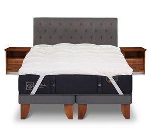 Cama europea King Premium + Set kavery + bed topper Cic