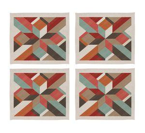 Individual Terrazo crudo linet 42x36 cm 4 un.