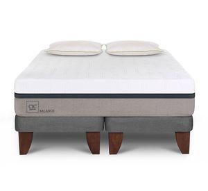 Cama europea Balance 2 plazas + base dividida + 2 almohadas Cic