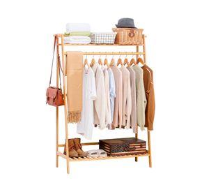 Perchero organizador madera 145x80x40 cm natural