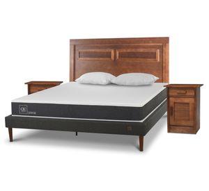 Cama europea curve 2 plazas Ortopedic + Set Milán + 2 almohadas Cic
