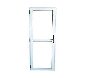 Puerta Interior Vidriada Aluminio 75x200 cm Blanca AM-35 Mundo Glass