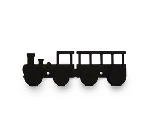 Perchero locomotora negro 4 ganchos Ducasse