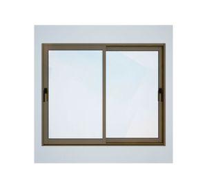 Ventana Aluminio 121x205 cm Termopanel Corredera Titanio Mundo Glass