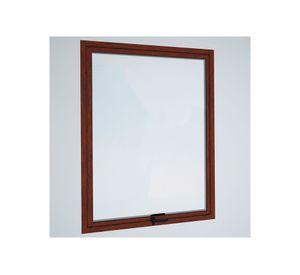 Ventana Aluminio 80x120 cm Termopanel Proyectante Madera Mundo Glass