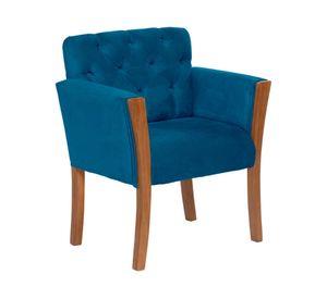 Sitial velvet 1 cuerpo Kiel azul