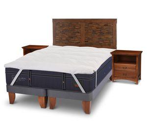 Cama europea king Grand Premium dividida + set Antique Topper Cic