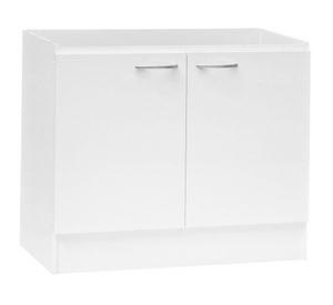 Mueble base lavaplatos 98,5 cm 2 puertas Basic blanco Mobikit