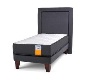 Cama europea funcional 1 plaza plus + respaldo