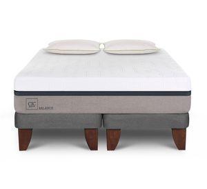 Cama europea Balance King + base dividida + 2 almohadas  Cic