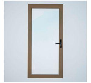 Puerta vidriada 75x200 cm termopanel izquierda titanio Mundo Glass