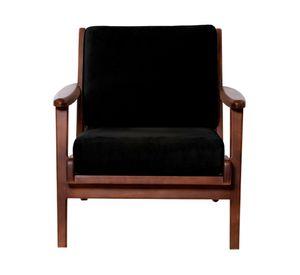 Sitial velvet 1 cuerpo Neuss negro