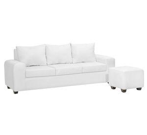 Juego de living 5 cuerpos Kahlo blanco Innovamuebles