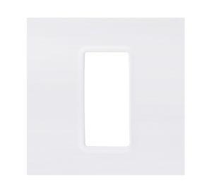 Placa 1 modulo con soporte blanco Bticino