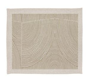 Individual Taupe crudo linet 42x36 cm 4 un.