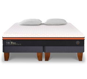 Cama europea 2 plazas Bee Comfort base dividida+ 2 almohadas Cic