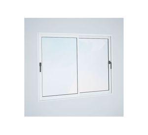 Ventana Aluminio 140x120 cm Termopanel Corredera Blanca Mundo Glass