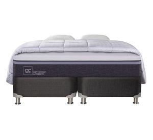 Box spring 2 plazas Ortopedic advance base dividida B5 + almohadas + plumón Cic