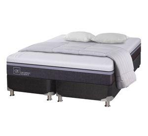Box spring 2 plazas Ortopedic advance base dividida B5 + almohadas + plumón Cic