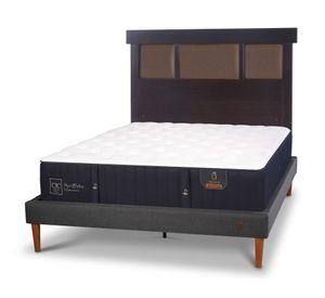 Cama europea curve Premium 2 plazas + respaldo Dublín Cic