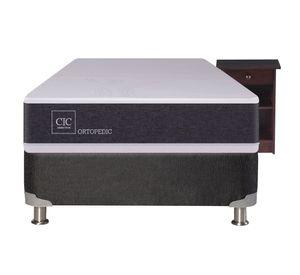 Box spring New Ortopedic 1 plaza + velador Dublin Cic