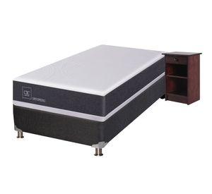Box spring New Ortopedic 1 plaza + velador Dublin Cic