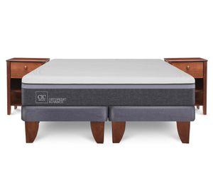 Cama europea king Ortopedic Advance + velador New Torino Cic