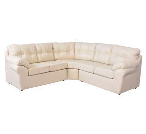 Sofá modular 5 cuerpos Roma ecocuero PU beige