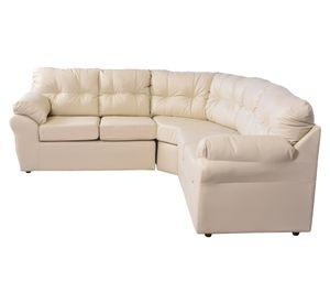 Sofá modular 5 cuerpos Roma ecocuero PU beige