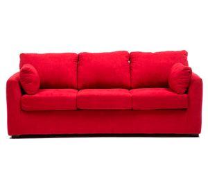 Sofá 3 cuerpos Texas tela rojo